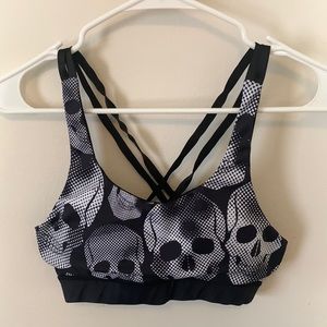 CVG skull pattern sports bra